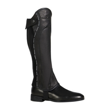 Unisex lederen chaps met contrasterende bies New Equestro