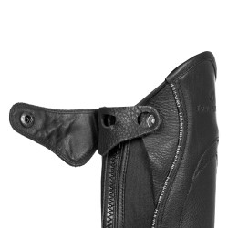 Unisex lederen chaps met contrasterende bies New Equestro
