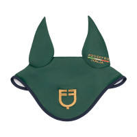 Oorkap in technische stof Equestro X Fise 100 Diepgroene salie / blauw bos
