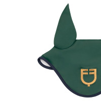 Oorkap in technische stof Equestro X Fise 100 Diepgroene salie / blauw bos