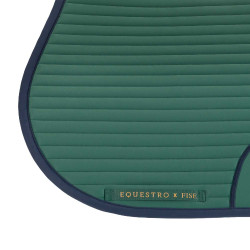 Springzadelpad met geborduurd logo Equestro X Fise 100