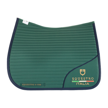 Dressuurzadelonderlegger met geborduurd logo Equestro X Fise 100