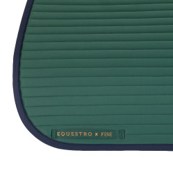 Dressuurzadelonderlegger met geborduurd logo Equestro X Fise 100