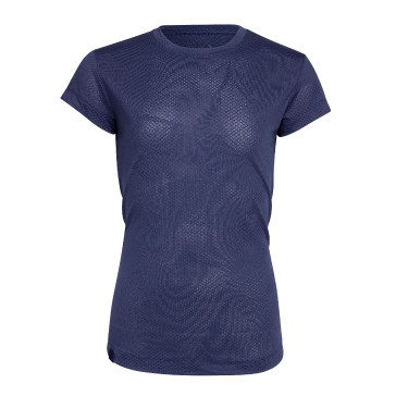 Technisch T-shirt React jonge ruiter Shires Aubrion Middernacht Blauw