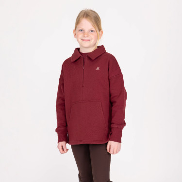 Paardrijtrui junior met kwart-rits – Aubrion | Equi-Clic