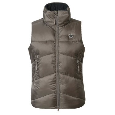 Covalliero Bodywarmer AH26 Dames Melkchocolade Grijs