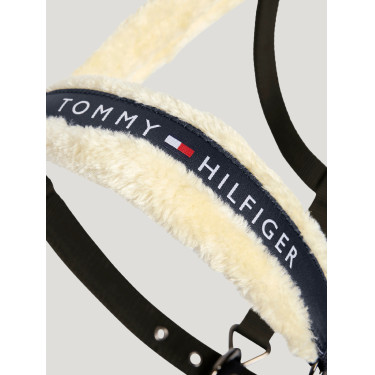 Halster en leadrope Tommy Hilfiger Equestrian Yale met bont Groen camo Halster en leadrope Tommy Hilfiger Equestrian Yale met bont Groen camo