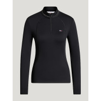 Cady Dames 1/4 Rits Rhinestone Trainingstop Tommy Hilfiger Equestrian Zwart Cady Dames 1/4 Rits Rhinestone Trainingstop Tommy Hilfiger Equestrian Zwart