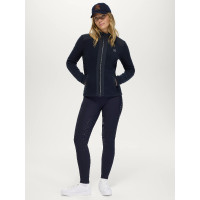 Elmonte Dames Fleecejack Tommy Hilfiger Equestrian Woestijnlucht Blauw