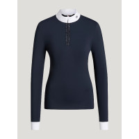 Monica Dames Showshirt met Strass Tommy Hilfiger Equestrian Woestijnlucht Blauw Monica Dames Showshirt met Strass Tommy Hilfiger Equestrian Woestijnlucht Blauw