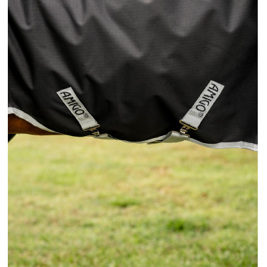 Buitendeken Amigo® Ripstop 900D Quarter Horse Plus 0g Horseware Zwart / zilver