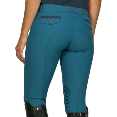 Broek Florida Dames Flags & Cup Smaragdblauw