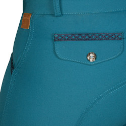 Broek Florida Dames Flags & Cup Smaragdblauw