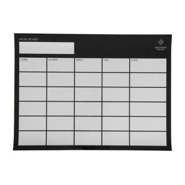 Magnetisch wedstrijdboard 30x40 cm zwart voor paardensport Magnetisch wedstrijdboard 30x40 cm zwart voor paardensport