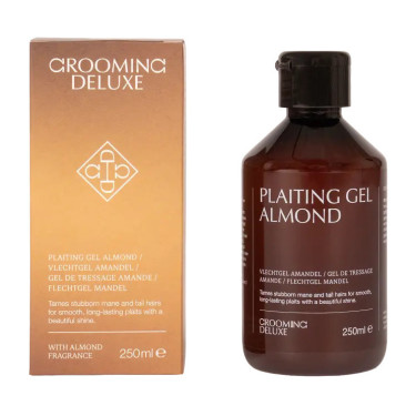 Paarden vlechtgel amandel 250 ml – Grooming Deluxe Paarden vlechtgel amandel 250 ml – Grooming Deluxe