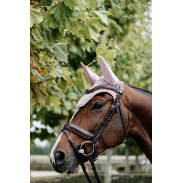 Geluiddempend oornetje paard velvet lichtpaars | Equi-Clic