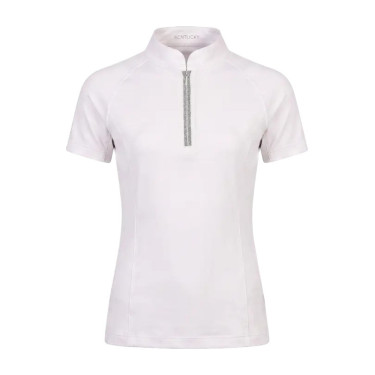 Meisjes wedstrijdshirt paardrijden oudroze 160 | Equi-Clic