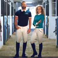 Polo Cassia Dames lange mouwen Flags & Cup Marineblauw Polo Cassia Dames lange mouwen Flags & Cup Marineblauw