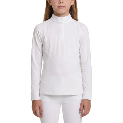 Wedstrijdshirt meisjes klassiek lange mouw wit maat 160 kinderen kinderen Wit