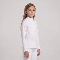 Wedstrijdshirt meisjes klassiek lange mouw wit maat 160 kinderen kinderen Wit