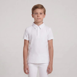 Wedstrijdshirt jongens klassiek korte mouw wit maat 160 kinderen Wit Wedstrijdshirt jongens klassiek korte mouw wit maat 160 kinderen Wit