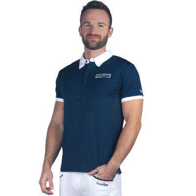 Kinderpolo Cartago korte mouwen Flags & Cup Wit