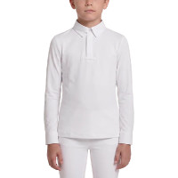Wedstrijdshirt jongens 160 lange mouw – paardensport