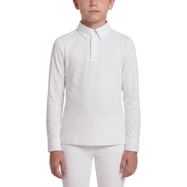 Wedstrijdshirt jongens klassiek lange mouw wit maat 160 kinderen Wit Wedstrijdshirt jongens klassiek lange mouw wit maat 160 kinderen Wit