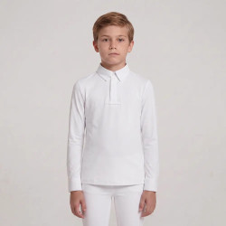 Wedstrijdshirt jongens klassiek lange mouw wit maat 160 kinderen Wit Wedstrijdshirt jongens klassiek lange mouw wit maat 160 kinderen Wit