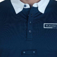 Kinderpolo Cartago korte mouwen Flags & Cup Wit