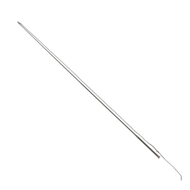 Longeerzweep Guidance leren handgreep lichtbruin 200cm Zwart