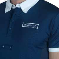 Kinderpolo Cartago korte mouwen Flags & Cup Wit