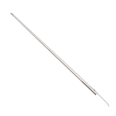 Longeerzweep Guidance leren handgreep lichtbruin 200cm Bruin