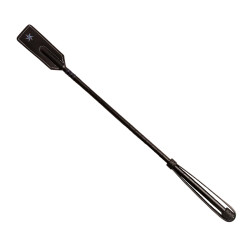 Springzweep Classy smooth full leer lichtbruin 65cm Zwart