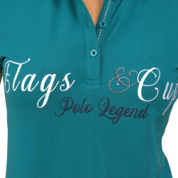 Polo Kind Uripa Flags & Cup Bleu émeraude Polo Kind Uripa Flags & Cup Bleu émeraude