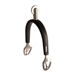 Sporen stainless steel rubber met large wiel Rowell 30mm Velari Roestvrij staal Zilver
