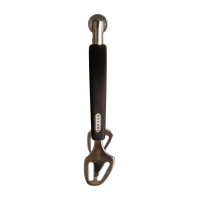 Sporen stainless steel rubber met medium wiel Rowell 30mm Velari Roestvrij staal Zilver