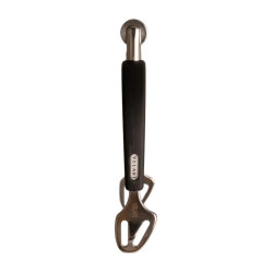 Sporen stainless steel rubber met medium wiel Rowell 30mm Velari Roestvrij staal Zilver