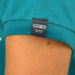 Polo Kind Uripa Flags & Cup Bleu émeraude Polo Kind Uripa Flags & Cup Bleu émeraude