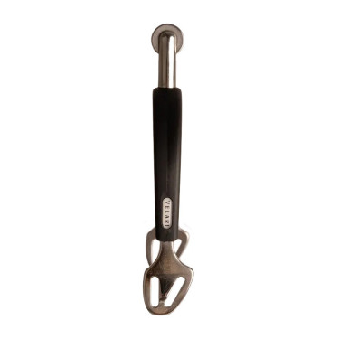 Sporen stainless steel rubber met medium wiel Rowell 30mm Velari Roestvrij staal Zilver