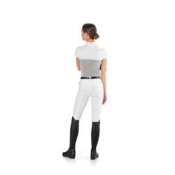 Dames wedstrijdpolo paardrijden EGO7 mesh, korte mouw