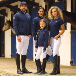 Polo Meisje Frankrijk Limited Edition Flags & Cup Marineblauw Polo Meisje Frankrijk Limited Edition Flags & Cup Marineblauw