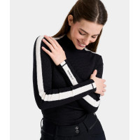 Solaris UV-werend damesrijshirt Horse Pilot dames Zwart