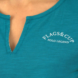 Dames T-Shirt Ocana Flags & Cup Dames T-Shirt Ocana Flags & Cup