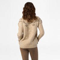 Pullover HV Polo Josie dames Natuurlijk Bruin