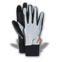 Handschoenen Imperial Riding Hide&Shine Hi-Viz dames Zwart / reflecterend