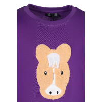 Amina lange mouwen poloshirt HKM Donker lila Violet Amina lange mouwen poloshirt HKM Donker lila Violet