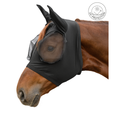 Waldhausen Puck Flex vliegenmasker Zwart
