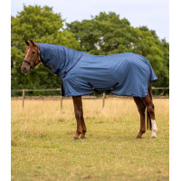 Waldhausen FlyControl anti-vliegendeken met halsstuk Blauw