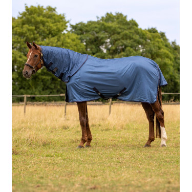 Waldhausen FlyControl anti-vliegendeken met halsstuk Blauw